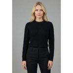 Ftz Women Kadın Saç Örgü Kazak Siyah 25306 - 38 - 40