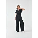 Ftz Women Siyah 30724 Kadın Kemerli Tulum