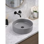 Fualora Seramik Çanak Lavabo Batarya Deliksiz 37*37*13 cm - Beyaz