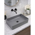Fualora Seramik Çanak Lavabo Batarya Deliksiz 50*34*13 cm - Beyaz