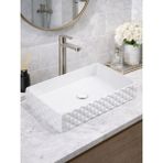 Fualora Seramik Çanak Lavabo Batarya Deliksiz 60*34*12 cm - Beyaz
