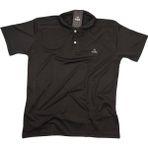 Fuba Erkek Mesh Yakalı Siyah Tişört - 2XL