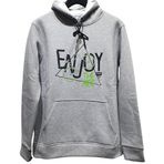 Fuba Kapşonlu Sweat Enjoy Gri