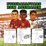 Fußballstars zum ausmalen: Die größten Kicker der Welt in Schwarz-Weiß – zum Leben erweckt durch deine Farben