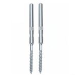 FUBESK 2 adet Yüzer Raf Braketleri, Gümüş Raf Braketleri, ø 8 mm 150-300 mm Görünmez Yüzer Raflar Gizli Ahşap Raflar için Braketler Duvara Monte (8x150MM)