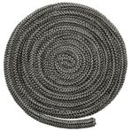 FUBESK 78 inç Siyah Soba Halatı,25 mm Çaplı Soba Sızdırmazlık Kablosu Yanmaz Fiberglas Halat,Her Türlü Baca ve Şömineler İçin Uç Bağlayıcılı