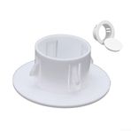 FUBESK Klima Duvar Delik Kapakları Çıkarılabilir Kapaklı Plastik Boru Yaka Kapakları Radyatör Rozeti Su Borusu Tahliye Hattı Kapakları (40mm)