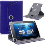Fuchsia Alcatel 1T10 Smart 10 inç Uyumlu 360° Dönebilen Standlı Kapaklı Universal Tablet Kılıfı