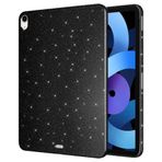 Fuchsia Apple iPad Air 11 2024 Uyumlu Siyah Işıltılı Tablet Kılıf