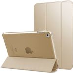 Fuchsia Apple iPad Mini 1.2.3. Nesil Uyumlu Fuchsia Smart Cover Standlı Katlanabilir Akıllı 1-1 Tablet Kılıfı - Gold