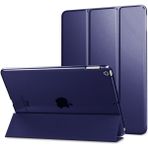 Fuchsia Apple iPad Mini 1.2.3. Nesil Uyumlu Fuchsia Smart Cover Standlı Katlanabilir Akıllı 1-1 Tablet Kılıfı - Lacivert