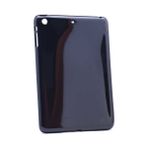 Fuchsia Apple iPad Mini 2 3 Kılıf Fuchsia Tablet Süper Silikon Kapak - Siyah