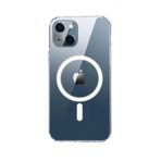 Fuchsia Apple iPhone 13 Tacsafe Wireless Şarj Uyumlu Şeffaf Kapak Kablosuz Şarj Uyumlu Kılıf