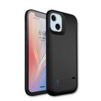 Fuchsia Apple İphone 13 Uyumlu Şarjlı Led Işık Göstergeli Standlı Powerbank Kapak Kılıf