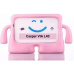 Fuchsia CASPER Via L40-G 10.4" ile Uyumlu kOkO Eğlenceli Karakterli Standlı Çocuk Tablet Kılıfı - Pembe