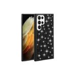 Fuchsia Galaxy S23 Ultra Uyumlu Işıltılı Zarif Parlak Taşlı Telefon Kılıfı