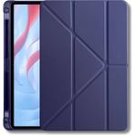 Fuchsia Galaxy Tab A9 8.7 Inç 2023 Uyumlu Fuchsia Kalem Bölmeli Akıllı Tablet Kılıfı - Lacivert