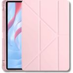 Fuchsia Galaxy Tab A9 8.7 Inç 2023 Uyumlu Fuchsia Kalem Bölmeli Akıllı Tablet Kılıfı - Rose Gold