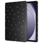 Fuchsia Galaxy Tab A9 Plus 11 inç Işıltılı Siyah Tablet Kılıfı