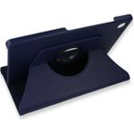 Fuchsia Galaxy Tab A9 Plus 11 Inç Uyumlu 360 Deri Tablet Kılıfı - Lacivert