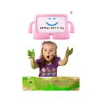 Fuchsia Galaxy Tab A9 Plus 11 inç X210 - X216 - X218 Uyumlu iBuy Standlı Çocuk Turuncu Tablet Kılıfı