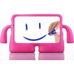 Fuchsia Galaxy Tab S7 Fe / S7 Plus 12,4" ile Uyumlu Koko Eğlenceli Standlı Yumuşak Çocuk Tablet Kılıfı - Pembe