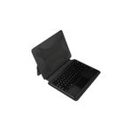 Fuchsia Galaxy Tab S9 FE ile Uyumlu Savvy Keyboard Bluetooh Bağlantılı Standlı Klavyeli Tablet Kılıfı