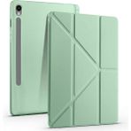 Fuchsia Galaxy Tab S9 Fe Plus 12,4 İnç Uyumlu Fuchsia Kalem Bölmeli Stand Özellikli Akıllı Tablet Kılıfı - Açık Yeşil