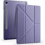 Fuchsia Galaxy Tab S9 Fe Plus 12,4 İnç Uyumlu Fuchsia Kalem Bölmeli Stand Özellikli Akıllı Tablet Kılıfı - Mor