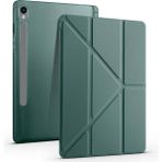 Fuchsia Galaxy Tab S9 Fe Plus 12,4 İnç Uyumlu Fuchsia Kalem Bölmeli Stand Özellikli Akıllı Tablet Kılıfı - Yeşil