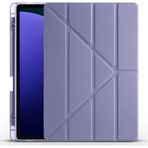 Fuchsia Galaxy Tab S9 Fe Plus 12,4 inç Uyumlu Fuchsia Kalem Bölmeli Stand Özellikli Akıllı Tablet Kılıfı