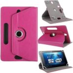 Fuchsia Honor Pad 8 Uyumlu Universal 12 Inç Kılıf Pu Deri Standlı Tablet Kılıf - Pembe
