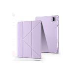 Fuchsia Honor Pad Gt Pro ile Uyumlu Kalem Bölmeli Uyku Modlu Standlı Trifolding Tablet Kılıfı - Lila
