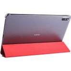 Fuchsia Huawei Mate Pad 11 Uyumlu Fuchsia Smart Cover Standlı 1-1 Kılıf Flip Smart Akıllı Tablet Kılıfı Kırmızı