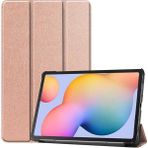 Fuchsia Huawei Mate Pad Pro 10.8 Fuchsia Smart Cover Standlı 1-1 Kılıf - Rose Gold