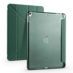 Fuchsia iPad 10.2 (8.Nesil-9.Nesil) ile Uyumlu Kalemlikli Premium Standlı Katlanabilir Uyku Modu Özellikli Tablet Kılıfı Yeşil