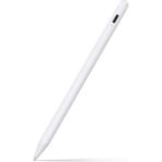 Fuchsia iPad 10.2 9.nesil ile Uyumlu Avuç Içi Reddetmeli Dokunmatik Özel Yazı Çizim Kalemi - Beyaz - Tablet Kalemi