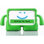 Fuchsia iPad 10,9" 10. Nesil ile Uyumlu kOkO Eğlenceli Karakterli Standlı Çocuk Tablet Kılıfı - Yeşil
