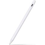 Fuchsia iPad 10,9 Air 4 / 5 / 6 Nesil Uyumlu Avuç Içi Reddetmeli Bluetoothlu Dokunmatik Çizim Yazım Kalemi - Beyaz