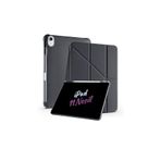 Fuchsia iPad 11. Nesil A16 2025 İle Uyumlu 11 inç Kalem Bölmeli Standlı Tri Folding Tablet Kılıfı Siyah