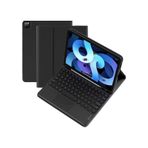 Fuchsia iPad Air 11 2024 M2 Uyumlu Touch Padli Bluetoothlu Klavyeli Standlı Tablet Kılıfı