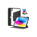 Fuchsia iPad Air 11 inç 2024 M2 Çipli 6.Nesil Uyumlu 360° Dönebilen Standlı Pino Tablet Kılıfı Yeşil