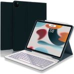 Fuchsia iPad Air 11 inç M2 Çipli 2024 6. Nesil Uyumlu Klavyeli Stand Özellikli Renkli Lila Tablet Kılıfı