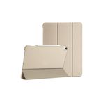 Fuchsia iPad Air 13 A2898 / A2899 / A2900 ile Uyumlu Kalem Bölmeli Smart Cover Akıllı Tablet Kılıfı Gold