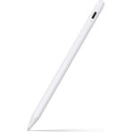 Fuchsia iPad Air Pro A16 A17 M2 M3 M4 ile Uyumlu Bluetooth Avuçiçi ve Eğim Özellikli Dokunmatik Ekran Kalemi - Beyaz - Tablet Kalemi