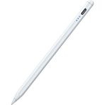 Fuchsia Ipad Mini 7.nesil Uyumlu Avuç Içi Reddetmeli Eğim Hassasiyetli Dokunmatik Yazı Kalemi - Beyaz