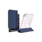 Fuchsia iPad Pro 11 2024 Uyumlu Airbagli Manyetik Ayrılabilen Sliding Lacivert Tablet Kılıfı