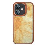 Fuchsia İphone 11 İle Uyumlu Hbc-201 Salvador Simli Kahverengi Kapak
