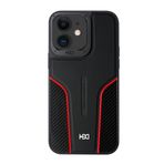 Fuchsia İphone 11 İle Uyumlu Hbc-264 Lambor Karbon Fiber Sport Siyah Kapak
