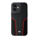 Fuchsia İphone 11 İle Uyumlu Hbc-264 Lambor Karbon Fiber Sport Siyah Kapak
